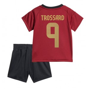 Fotbalové Dres Belgie Leandro Trossard #9 Dětské Domácí Oblečení ME 2024 Krátký Rukáv (+ trenýrky)